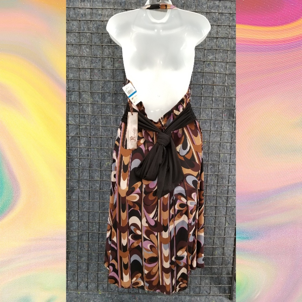 NWT Roulette Halter Dress - Picture 2 of 3